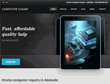 Tablet Screenshot of computerchamp.com.au